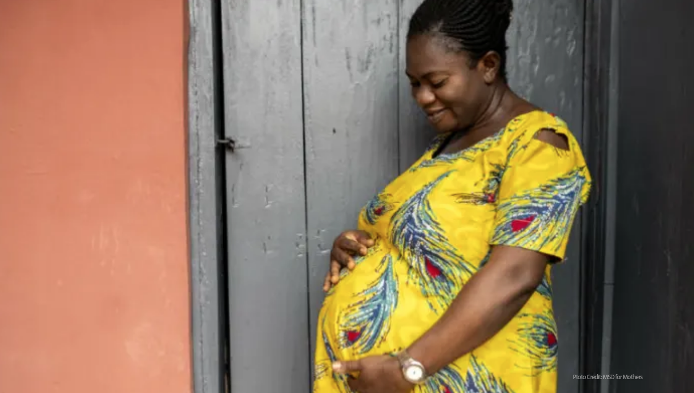 A close-up of a pregnant woman in Calabar, Cross River State, Nigeria. Photo by MSD for Mothers