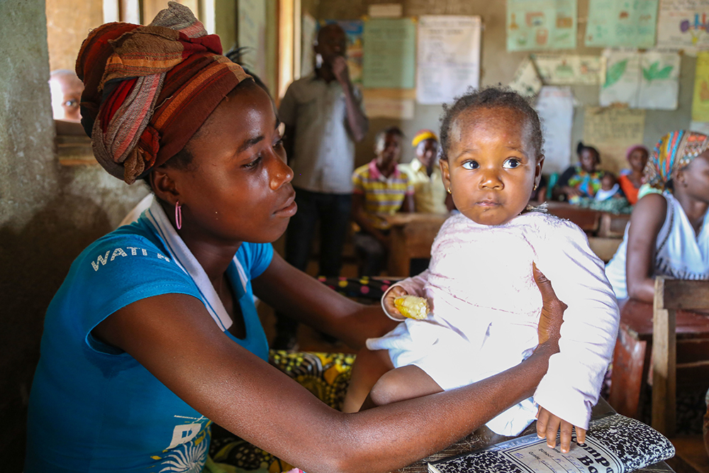 Sierra Leone mother with baby